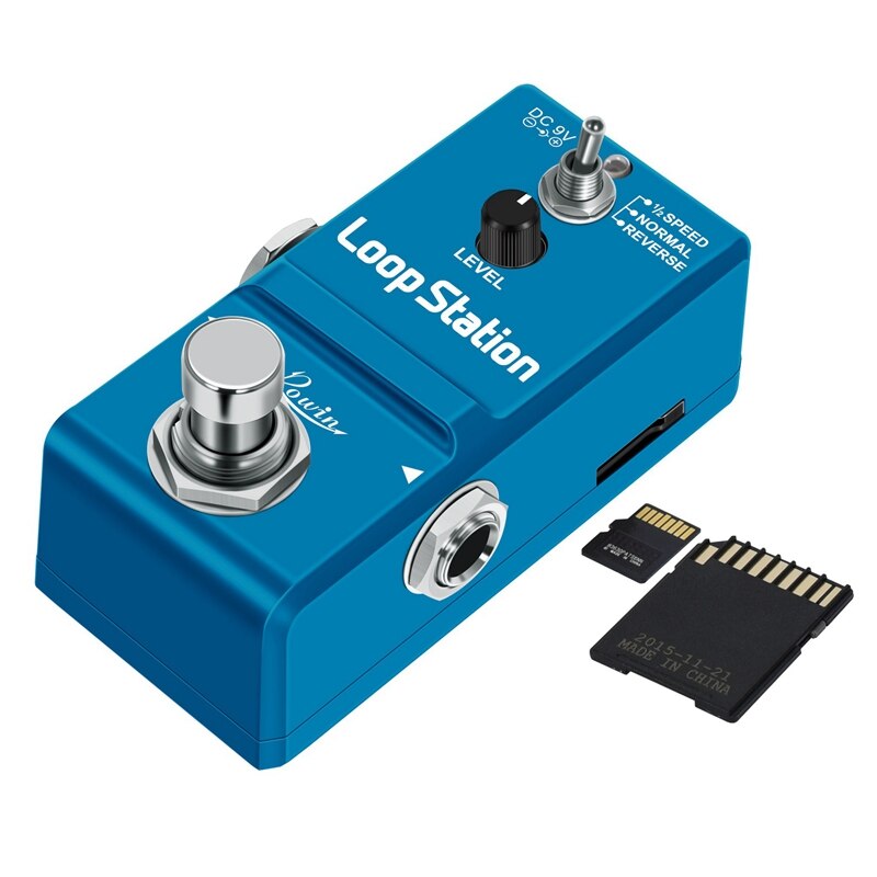 LN-332AS Loop Station Looper Guitar Effects Pedal Unlimited Overdubs 10 Minutes of Looping, 1/2 Time Reverse