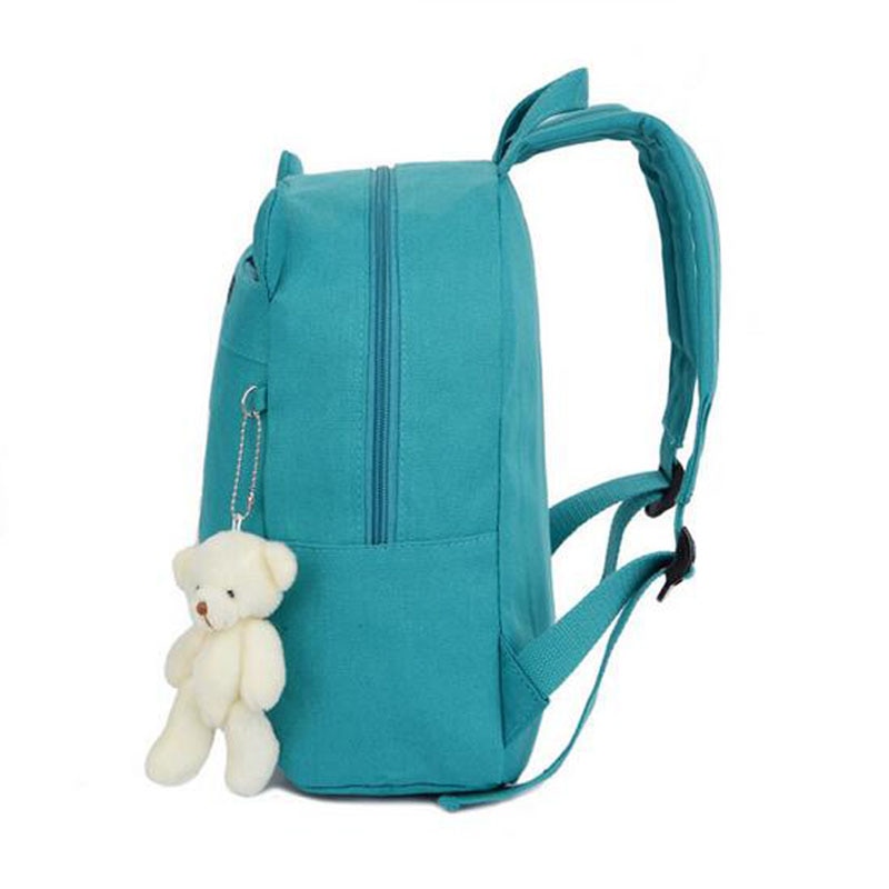 Cute Cartoon Bear Dolls Canvas School Backpack For Children Mini Baby Toddler BookBag For Boys and girls Mochila Rucksacks