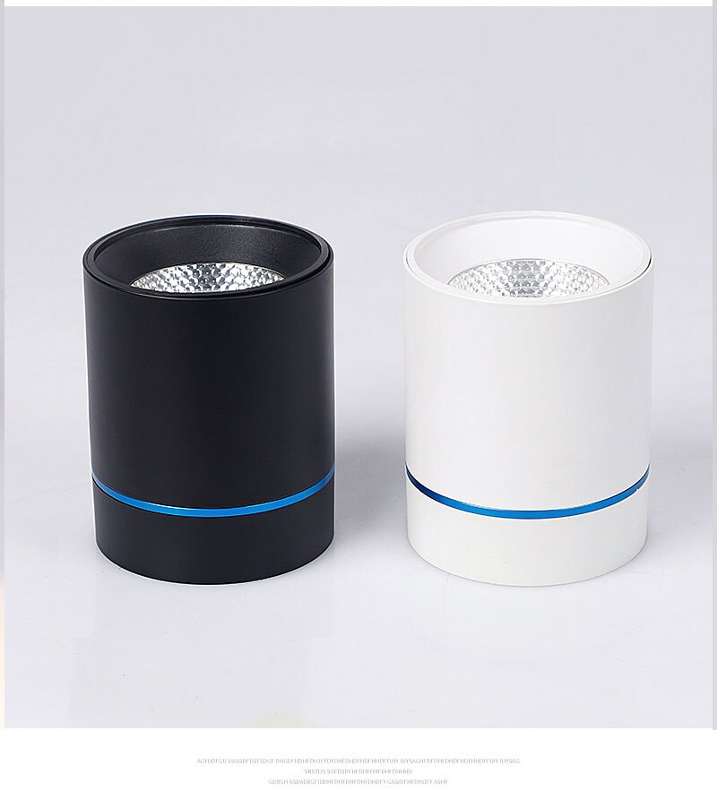 Zwart en wit lichaam LED Plafond Spot Verlichting 7W 10W 12W 15W LED cob Downlight Oppervlak gemonteerd voor Voor Keuken Badkamer Licht