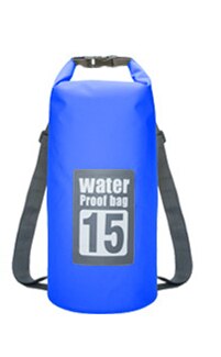 5L 10L 15L 20L Outdoor Waterproof Dry Bag Backpack Sack Storage Trekking Rafting Sports Kayaking Canoe Swimming Bag Travel Kits: Blue 15L