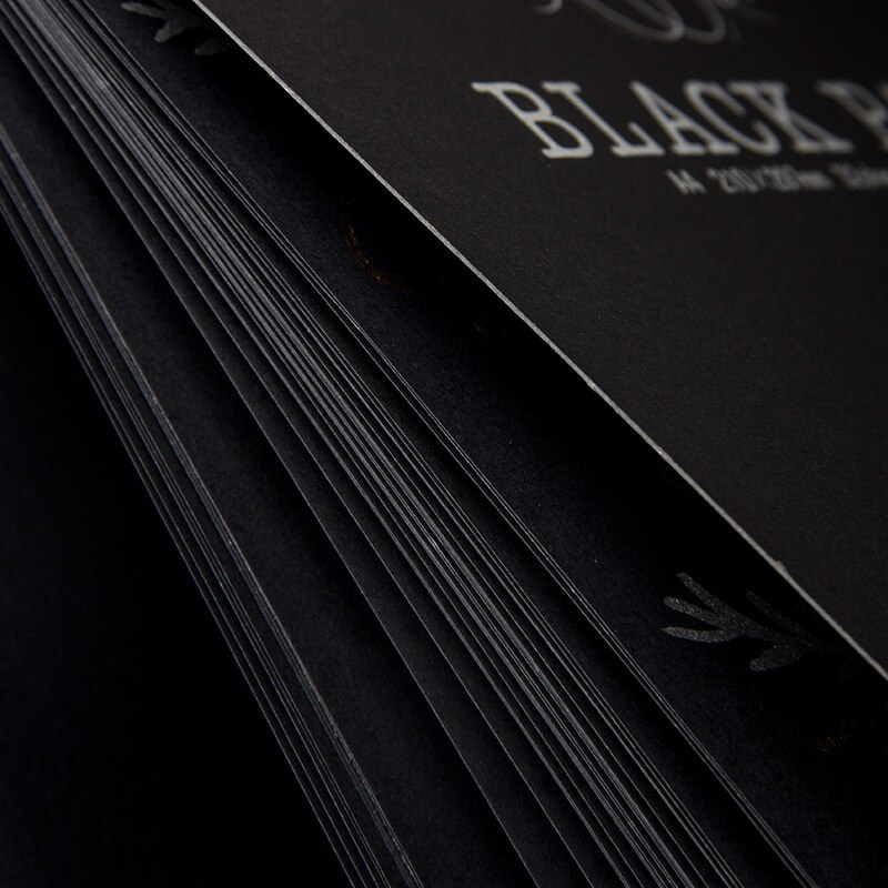 A4 Black Card Painting Sketch Sketch Comic Black Cardboard Painting Black Paper