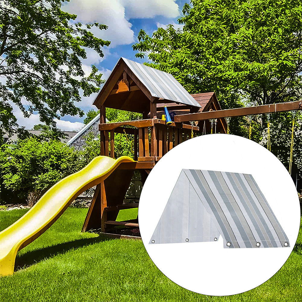 Swingset Schaduw Waterdichte Cover Speeltuin Dak Tarp Achtertuin Vervanging Luifel Uv Proof Stof Voor Swing Set, Balcony228x109cm