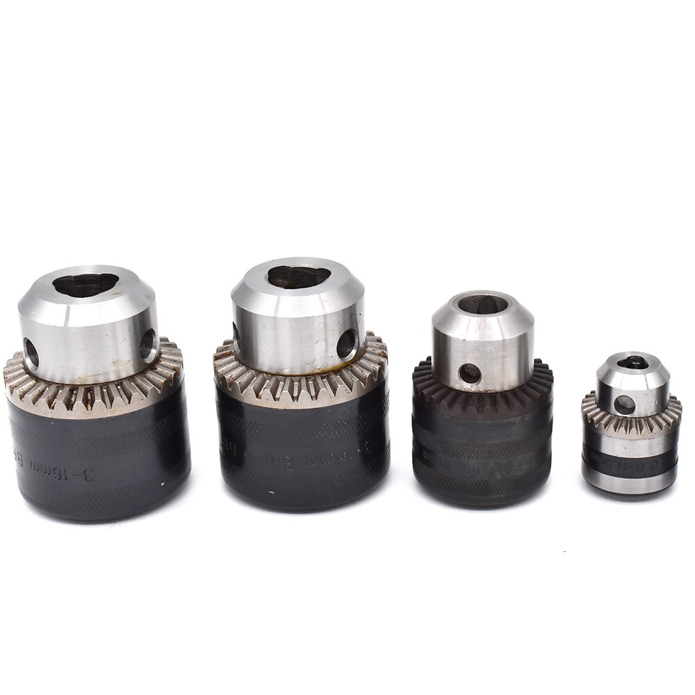 1pcs keys drill chuck B10 B12 B16 B18 0.6-6MM 1-10MM 1.5-13MM 3-16MM collet chuck for CNC drilling machine