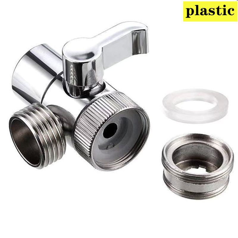 Adaptateur de robinet à interrupteur en métal M22 M24, raccord séparateur d&#39;évier de cuisine, vanne de dérivation, toilette Bidet douche connecteur de robinet d&#39;eau: plastic