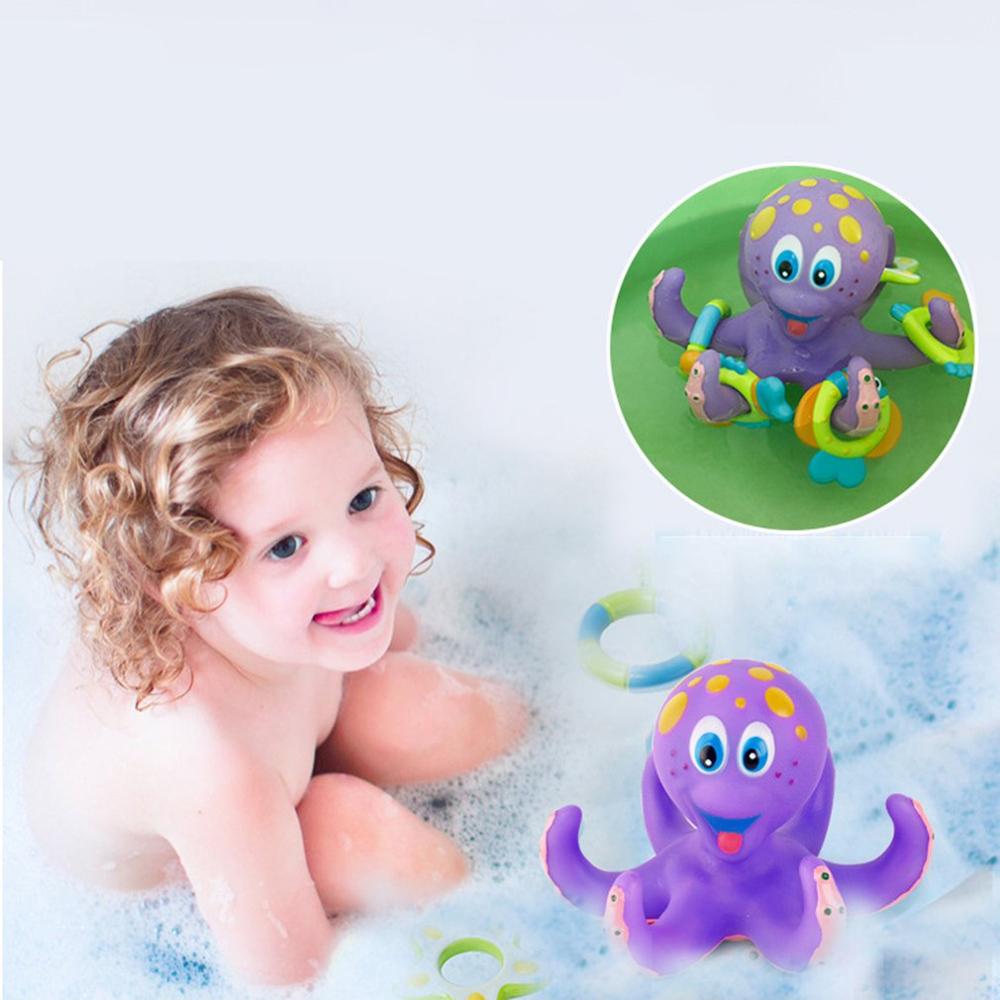 Giocattoli educativi Del bambino Giocattoli Da Bagno Acqua Galleggianti Che Gioca I Giocattoli Squisito Polpo Interattivo Giocattoli a Forma di