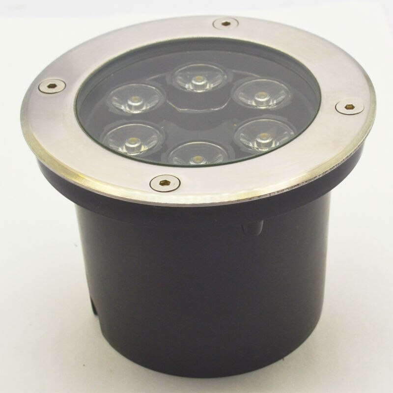 Ip68 Ac85~265v 12v 24v 5w Underground Led Lamp Deck Light Led Inground Light Warm White/white/red/gree/blue/rgb