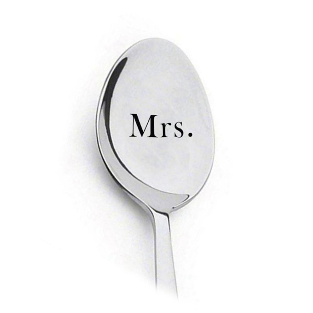Cereal Killer Kitchen Tableware Coffee Spoon Stainless Steel Letter Engraving Spoons For Birthday Christmas Couple: BS1009