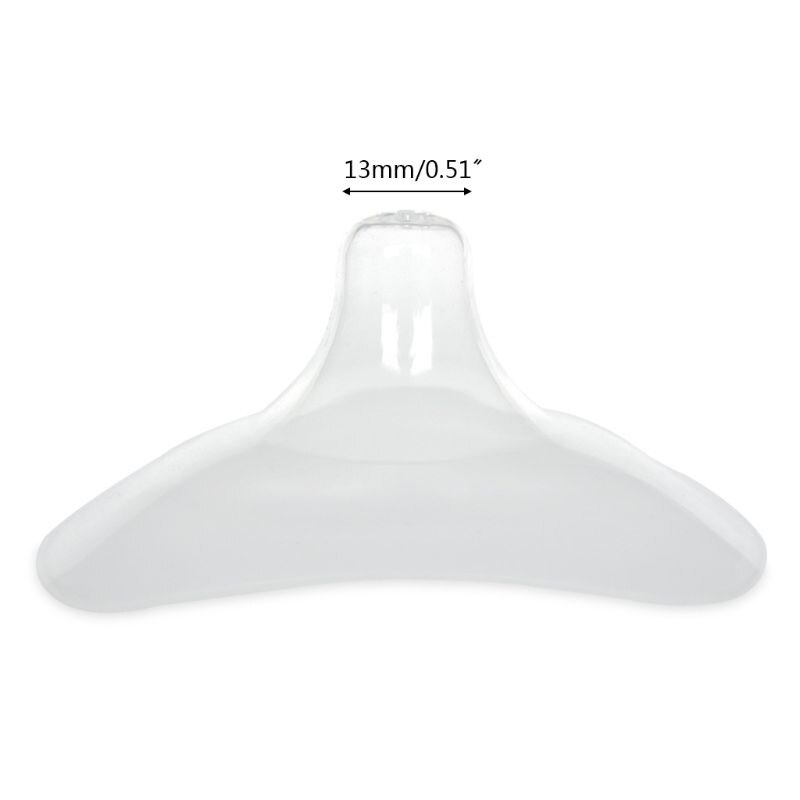 1 coppia silicone Tettarelle Da Biberon Scudo ultra-sottile Latte Infermieristica papilla Reggiseno Borsette Maternità Al Seno Del bambino di Silice Biberon di Latte Della Copertura