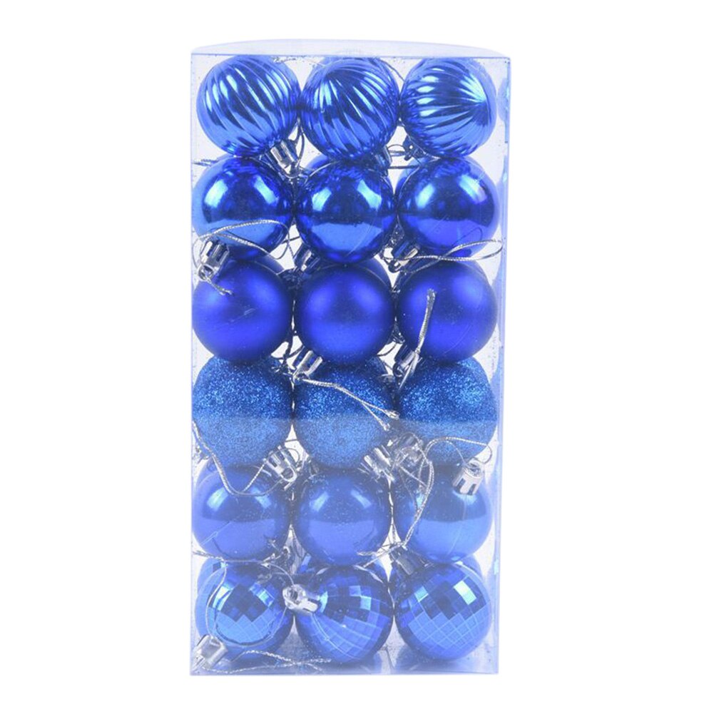 Arbre de noël pendentif boules fête de mariage suspendus ornement nouvel an fournitures fête décoration de la maison fournitures 36 pièces: L