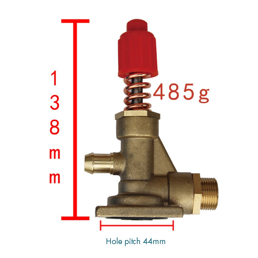 58 Water Pressure Regulator Valve Brass Four-hole 22mm Thread Water Pressure Reducing Valve High Pressure Washer Accessories