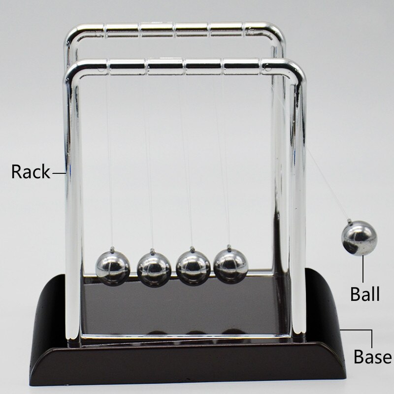 Physics Science Energy Conservation Laws Pendulum Desk Toy Cradle Balance Balls Experiment Apparatus