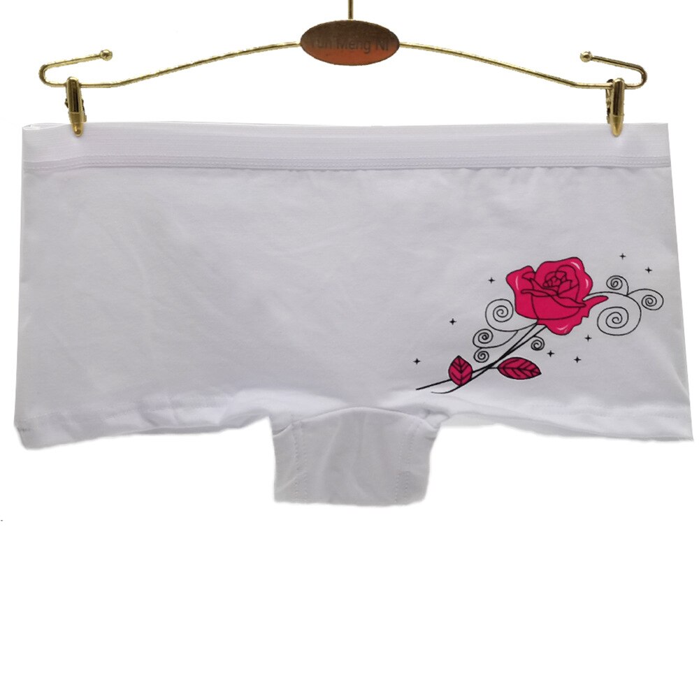 Panties young girls Underwear flower teenagers shorts Boxers panties Safety of pants 6pc/lot M-XL