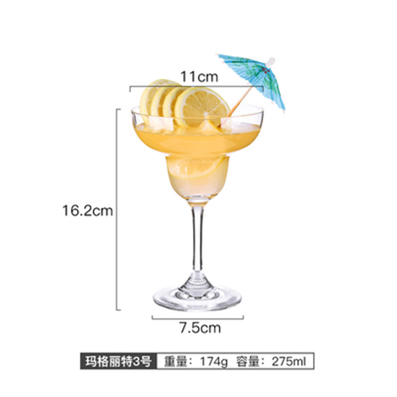 Cocktail Glass Cocktail Iced Crystal Wine Beer Juice Whiskey Boron Martini Wine Cup Bartender Special Drinking Cup Party Wedding: H275ml