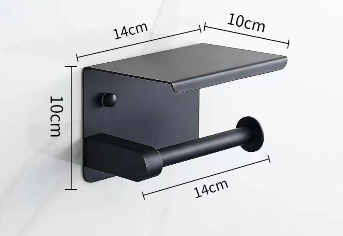 Stainless Steel Bathroom Paper Holder Toilet Roll Holder No Drilling Wall Mount WC Paper Phone Holders Home Paper Towel Holder