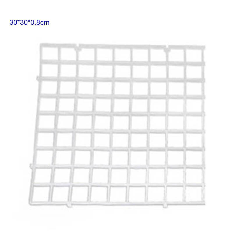 Durable Plastic Fish Grid Divider Tray Egg Crate Aquarium Tank Filter Bottom Isolate Pane DFK889