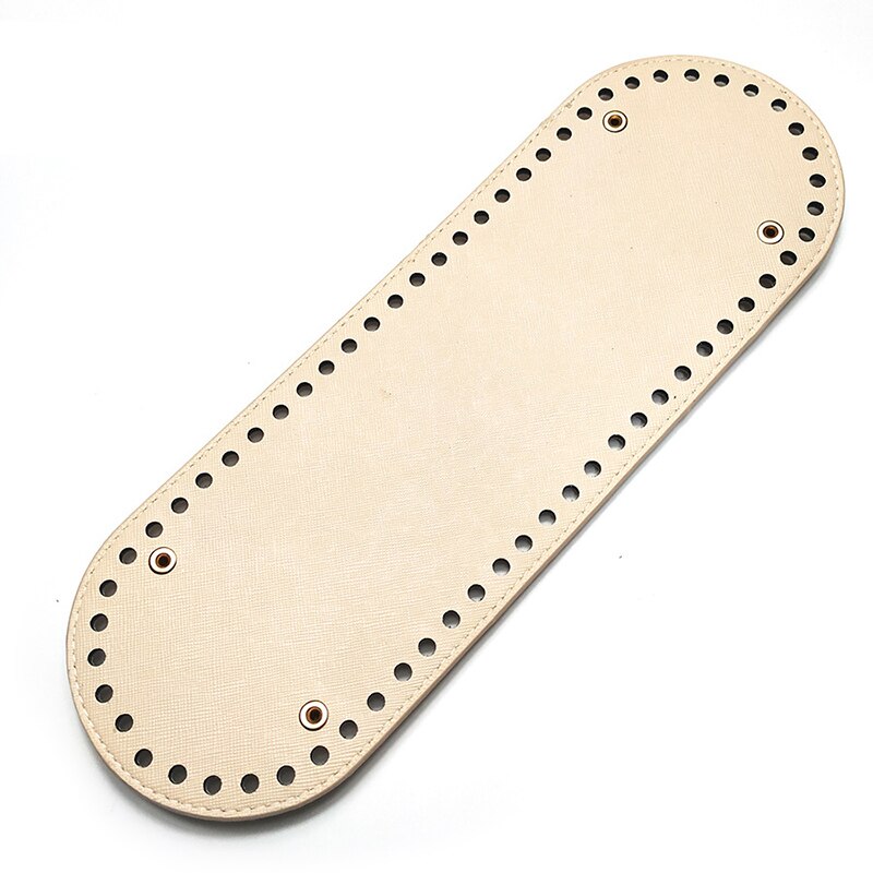 1PC Bag Bottom Shaper Bags Cushion Pad for Shoulder Handbag Making DIY Purse Solid Color 64 Holes Accessories: nude