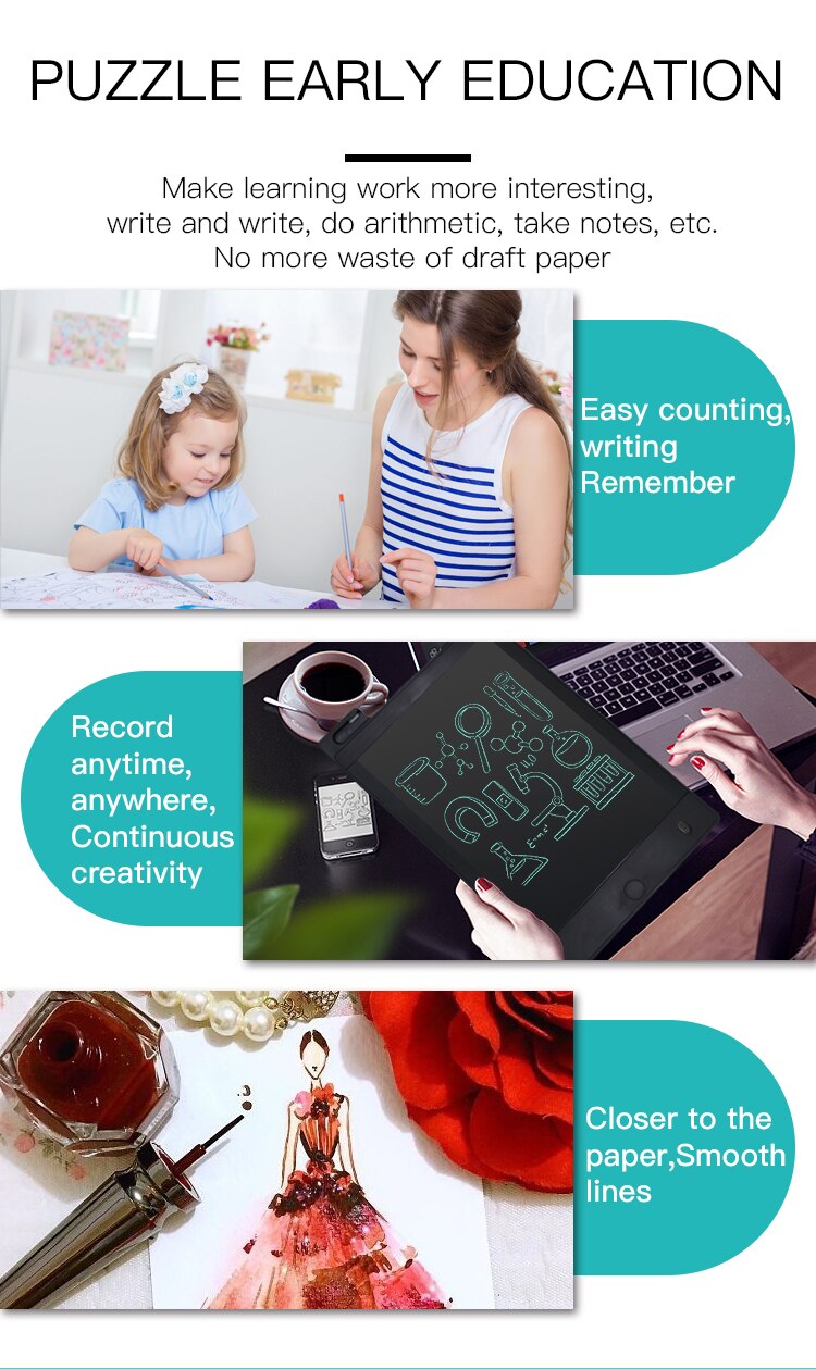 Tableta gráfica Digital TISHRIC para dibujar tableta/almohadilla/tablero de dibujo borrable electrónico para niños tableta de escritura LCD de 8,5 pulgadas