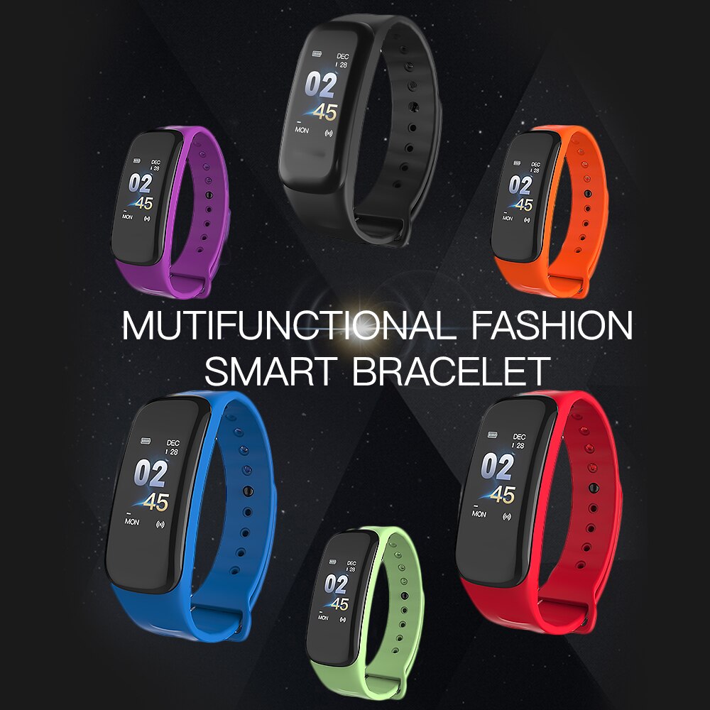 Pulsera inteligente IP67 para hombres y mujeres, reloj de seguimiento de Fitness, control de ritmo cardíaco, presión arterial, contador de calorías, control de sueño