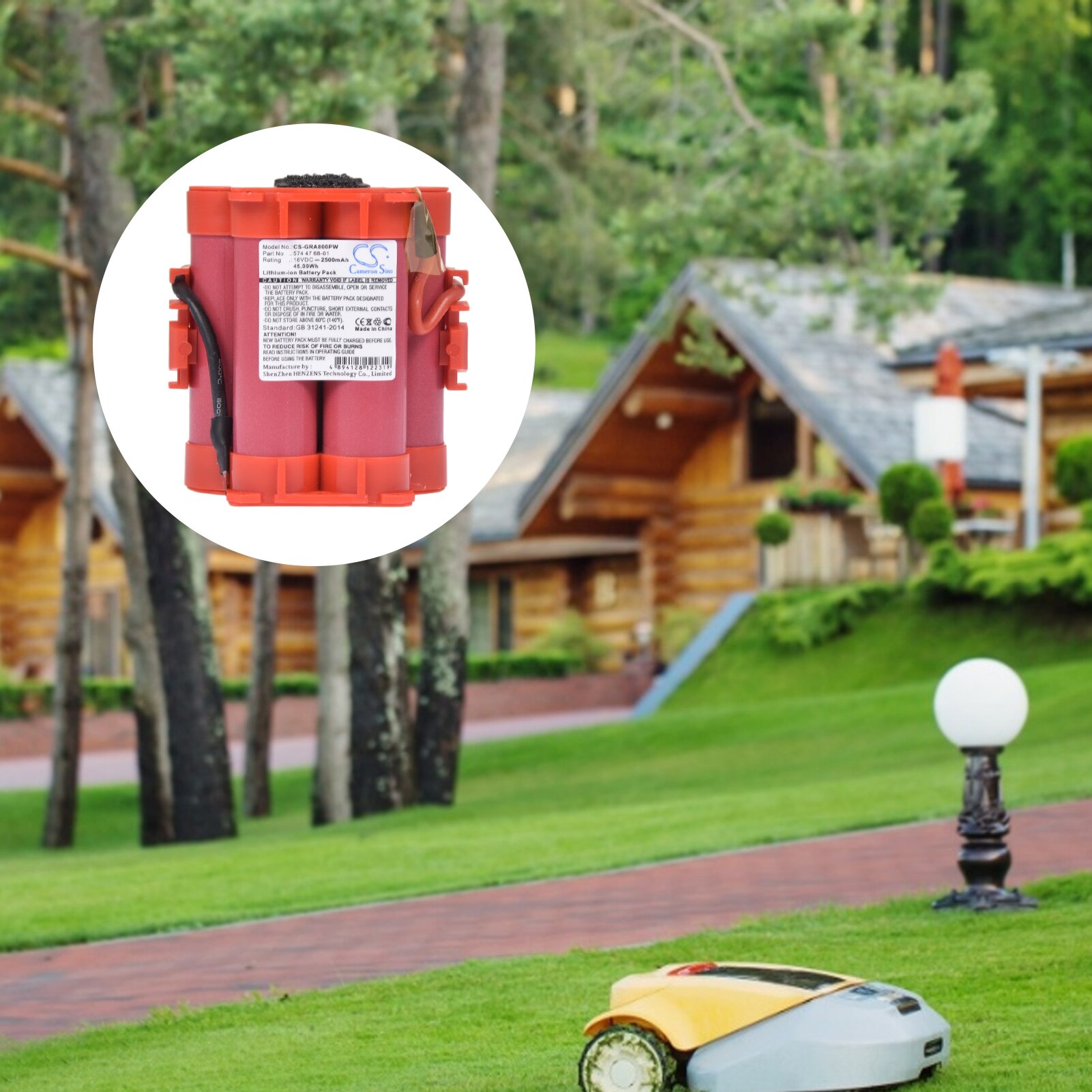 18V 6000mAh Akku Für Gardena Robotic Rasenmäher Ersatz Werkzeug Akku: Default Title