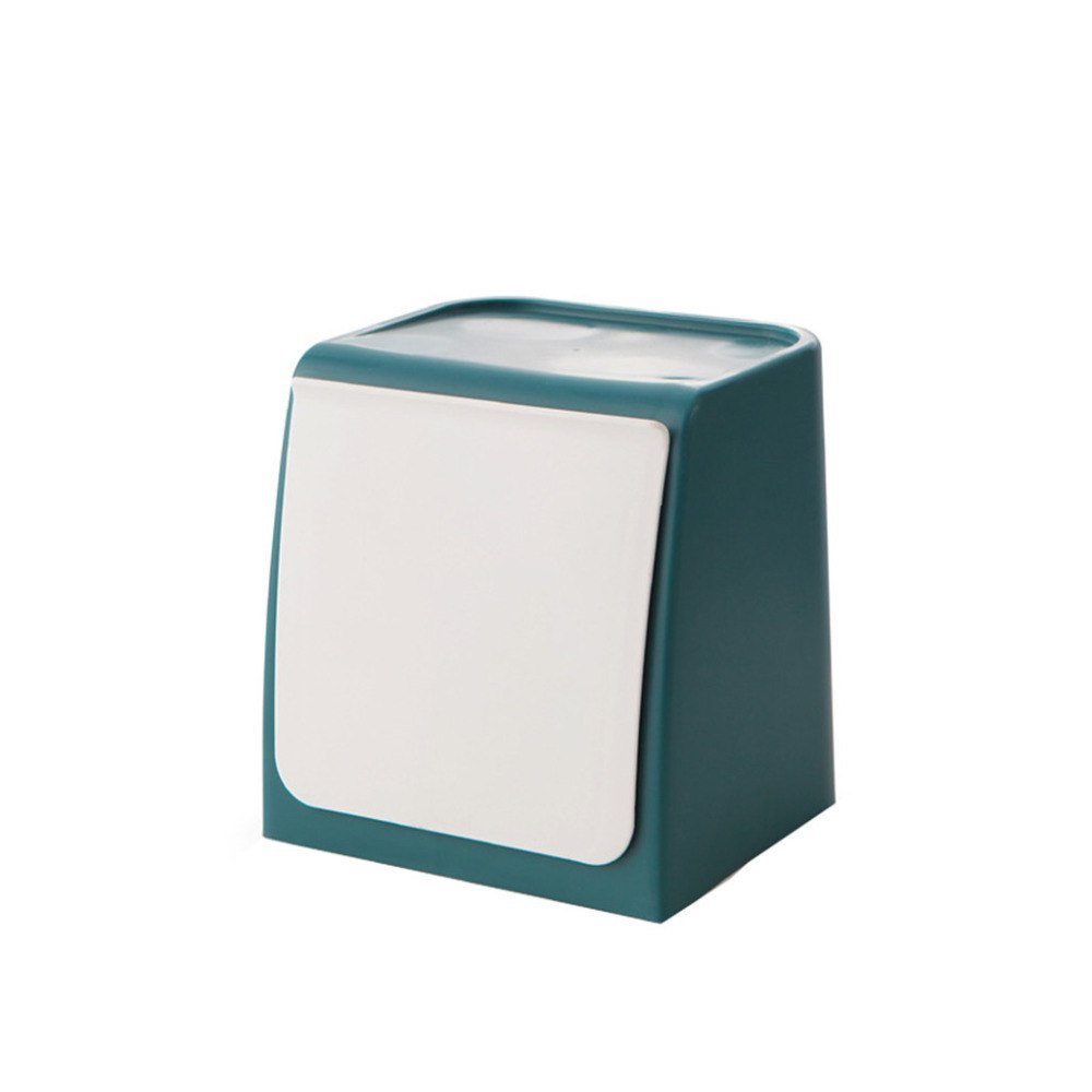 Poubelles murales | Salle de bains, verre, porte, autocollants montés, poubelle, rangement à la maison, Organization: Bleu