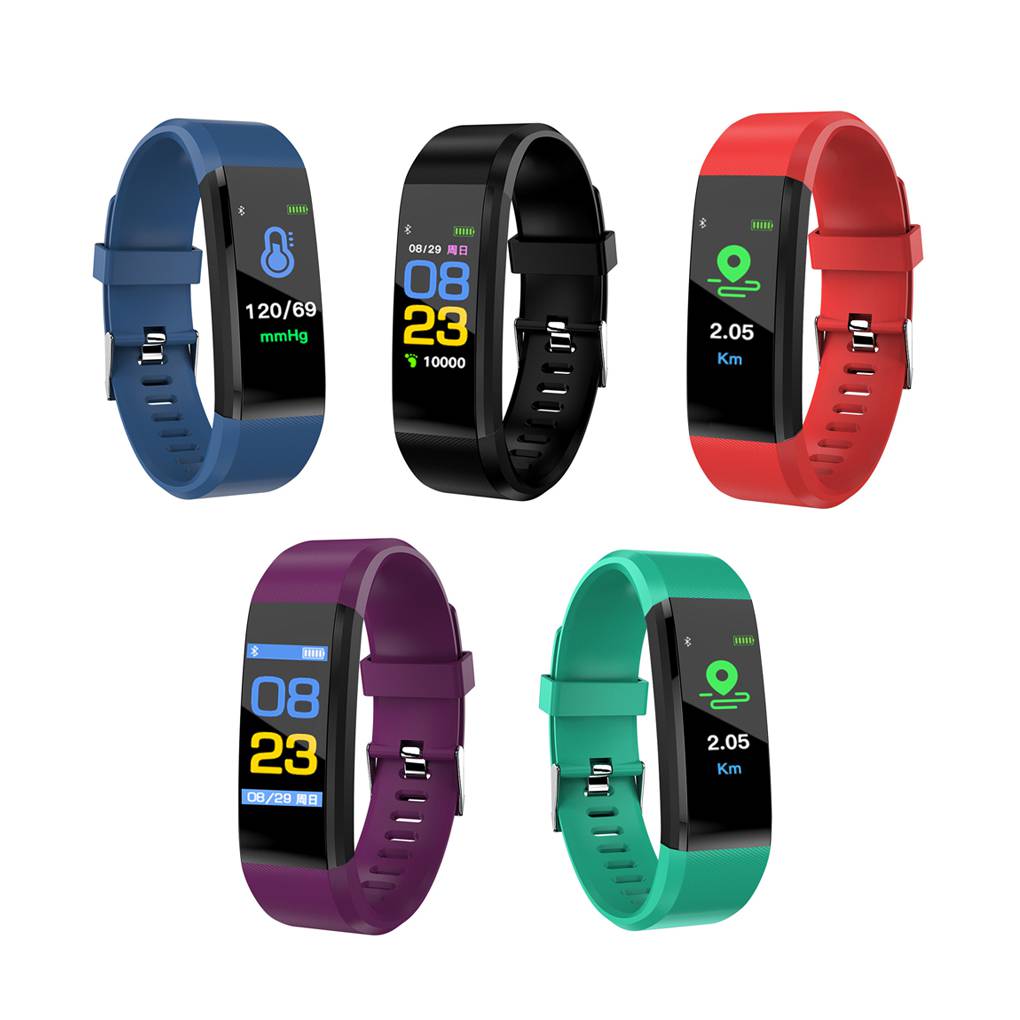 Fitness Tracker Sports Intelligent Band with Heart Rate Sleep Tester Call Reminder Pedometer for Children Men Women