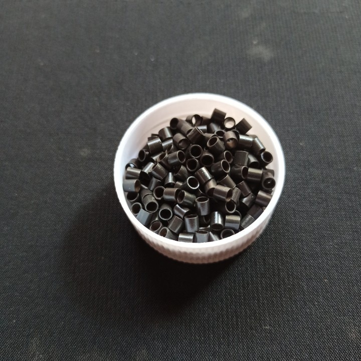 3.0 x 2.4 x 3.0mm mini kobberrør mikroringer perler koblinger til hårforlengelsesverktøy: Farge 3 mørkebrun