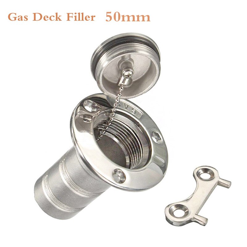 38 or 50mm veneen laitteisto kannen täyttö aisi 316 ruostumaton teräs polttoaine vesi jäte diesel kaasu avaimen korkin täyttö 1-1/2 " ja 2 ": Kaasukansi 50mm