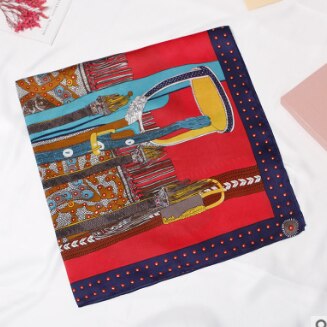 70 x 70 satijnen stippen multifunctionele dames zijden keper sjaal satijnen vierkante stropdas haarband dames foulard femme handdoek bufanda sjaal: 2