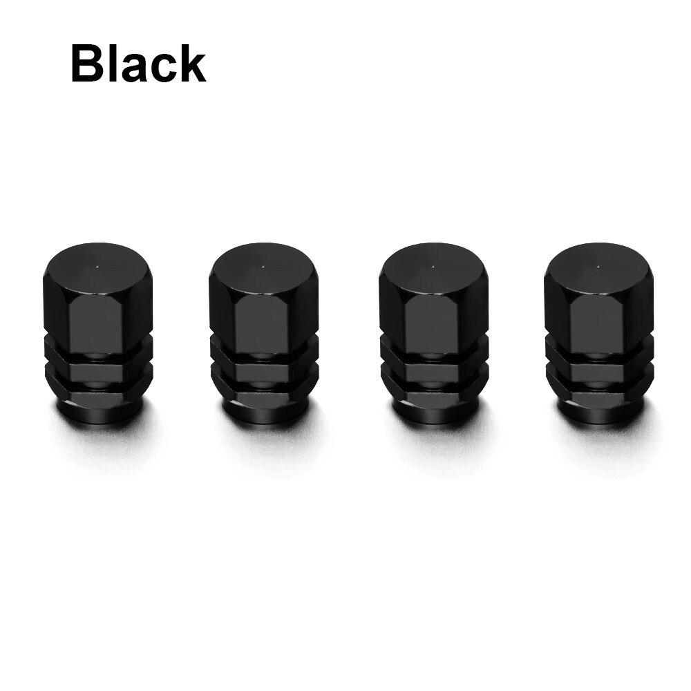 Tapones de neumáticos para rueda de coche, cubiertas de vástago de Llanta de Aleación de aluminio, Airdust, impermeables, para: Black