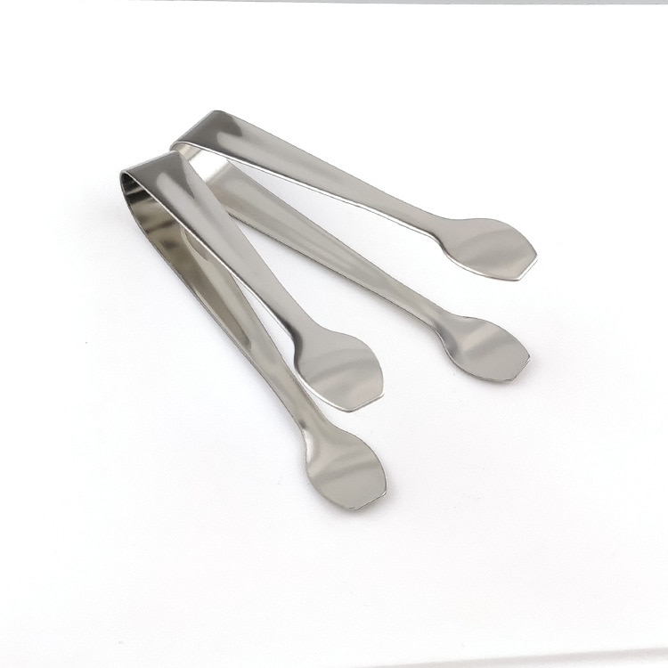 Sugar Clip Stainless Steel Tweezer Mini Clamp Tong Clips Coffee Little Tea Clips Kitchen Bar Tool