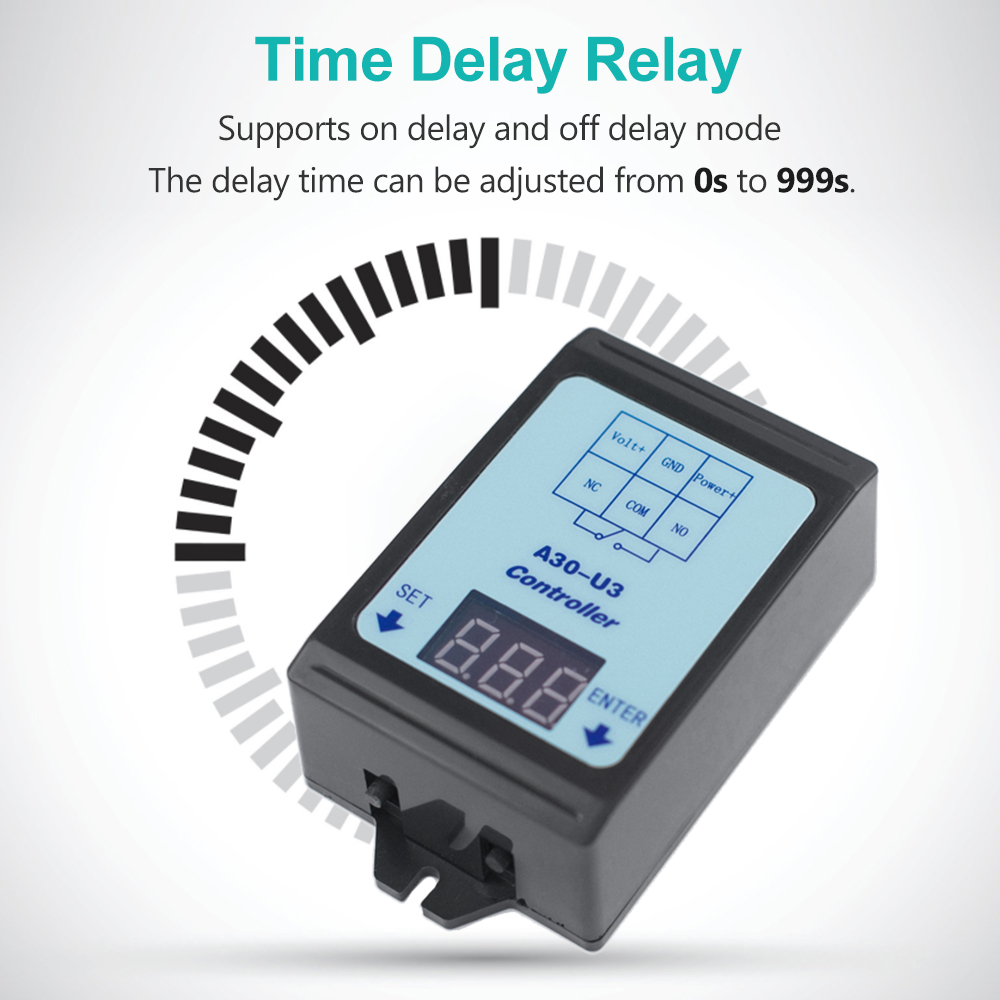 Controlador de interruptor de relé DC 6 ~ 80V detección de voltaje carga Monitor de descarga con estuche pantalla Digital detección de voltaje CC