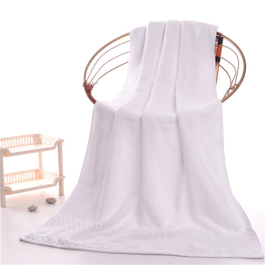 Zhuo  mo 90*180cm 900g luksuriøse egyptiske bomuldshåndklæder til voksne, ekstra store sauna terry badehåndklæder, store badehåndklæder: Hvid