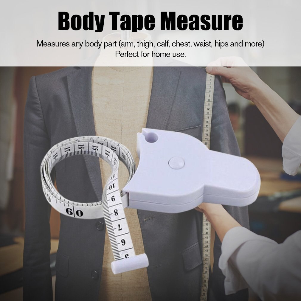 1 Pc Simple Cnvenient Body Tape Measure for Measuring Waist Diet Weight Loss