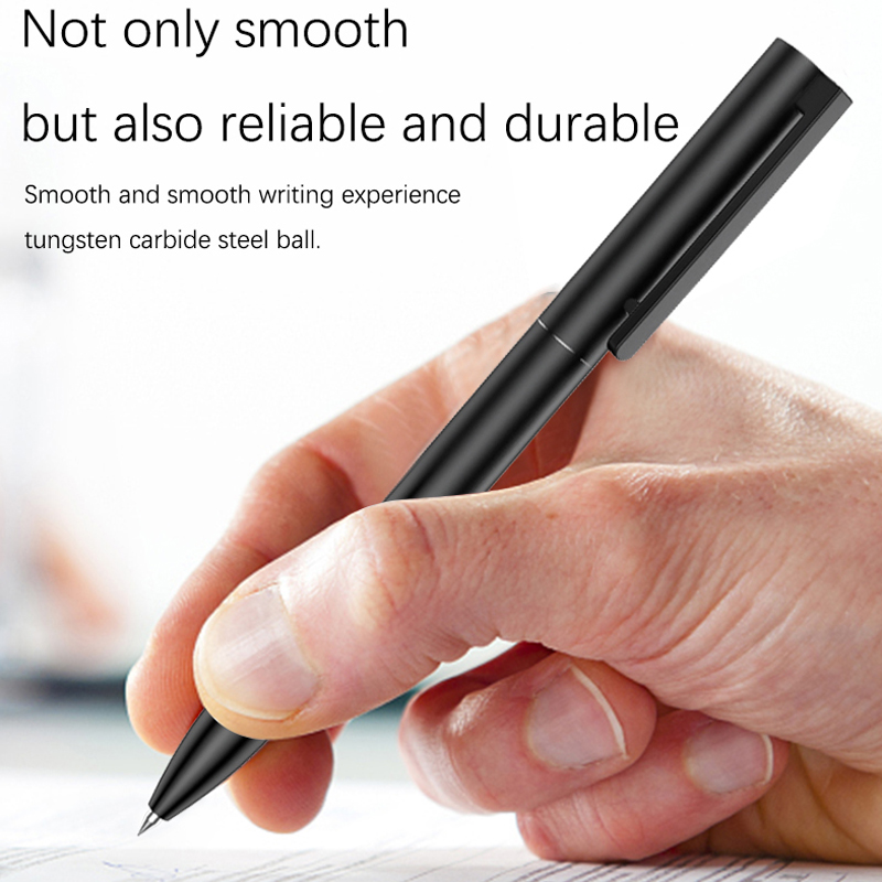 BUNKI-Metallschildstift, Kugelschreiber, Signierstift, 0,5 mm Gel PREMEC, glatte Nachfüllung der Schweiz, schwarze Tinte, Büro, Schule, Schreibstift, BK0100