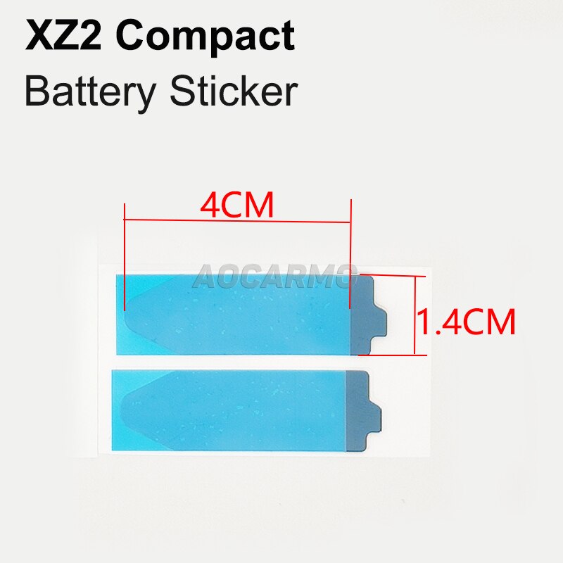 Aocarmo-pantalla LCD compacta para Sony Xperia XZ2 Mini XZ2C H8324, altavoz de oreja adhesivo, pegatina de batería de malla, juego completo