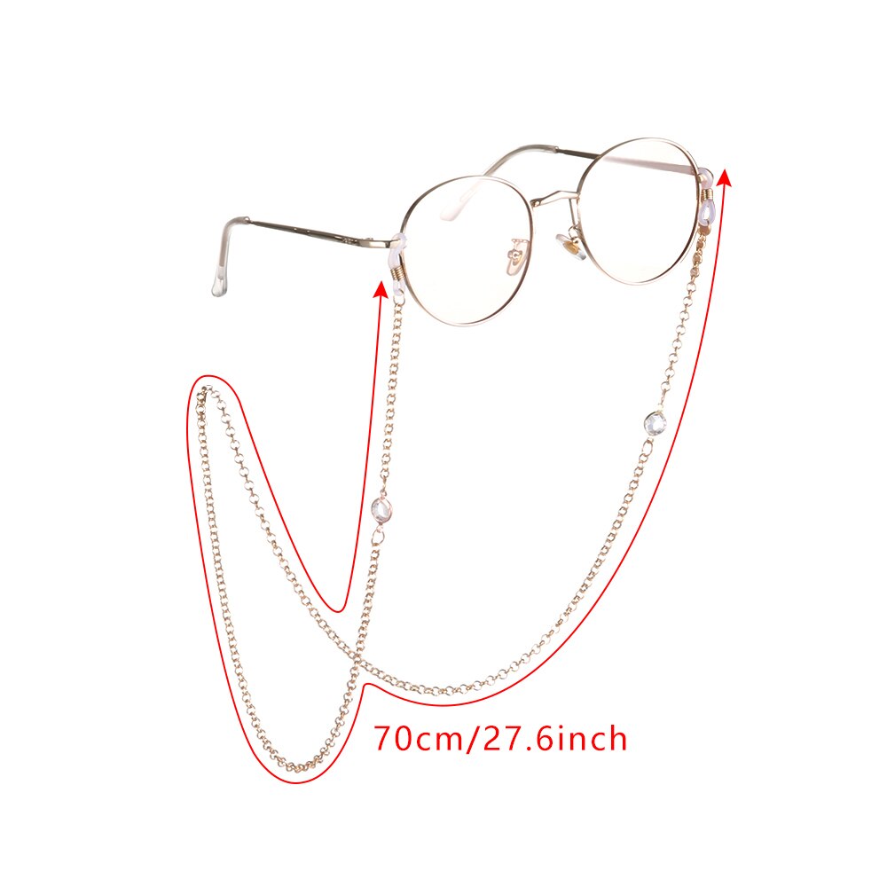 Mode Kralen Brillen Chain Dames Zonnebril Ketting Metalen Brillen Houder Lanyards Glazen Retainer Strap Accessoires