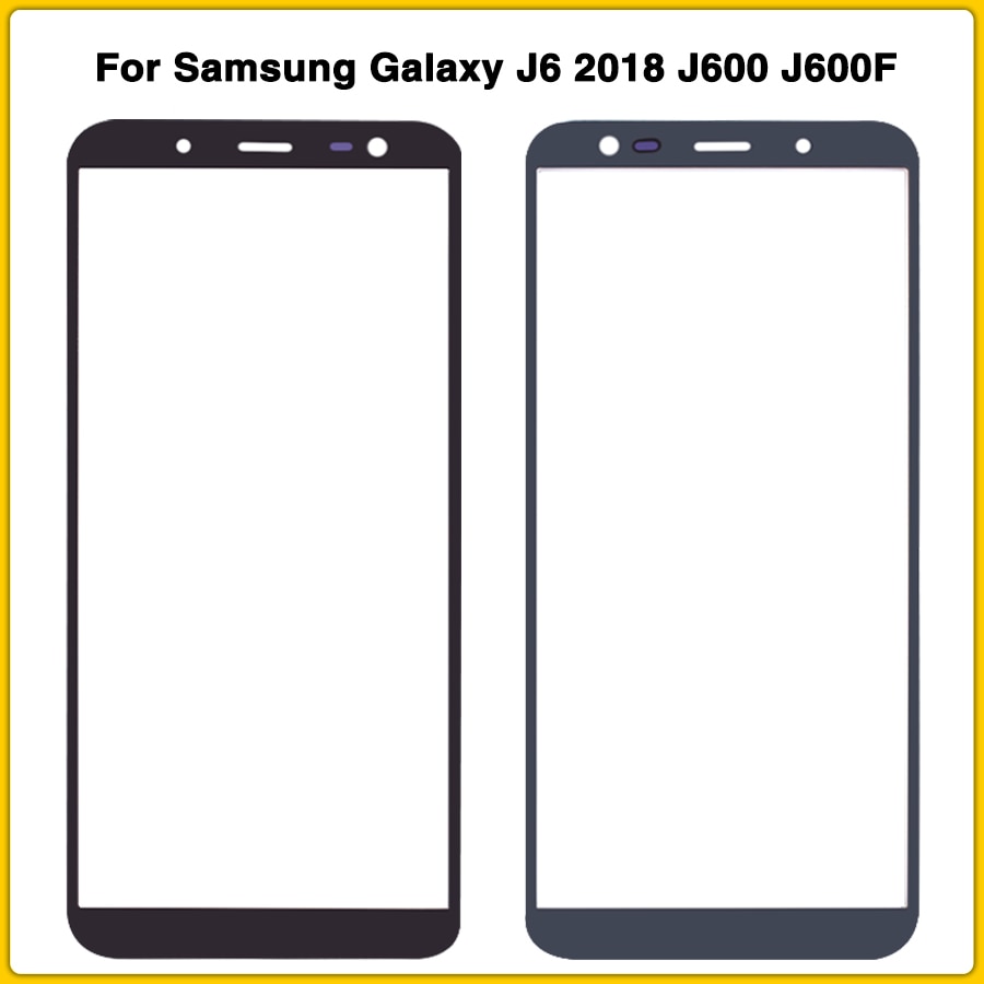 LCD voor glas Voor Samsung Galaxy J6 J600 J600F SM-J600F/DS SM-J600 Display Digitizer Sensor outer Glas touch Screen