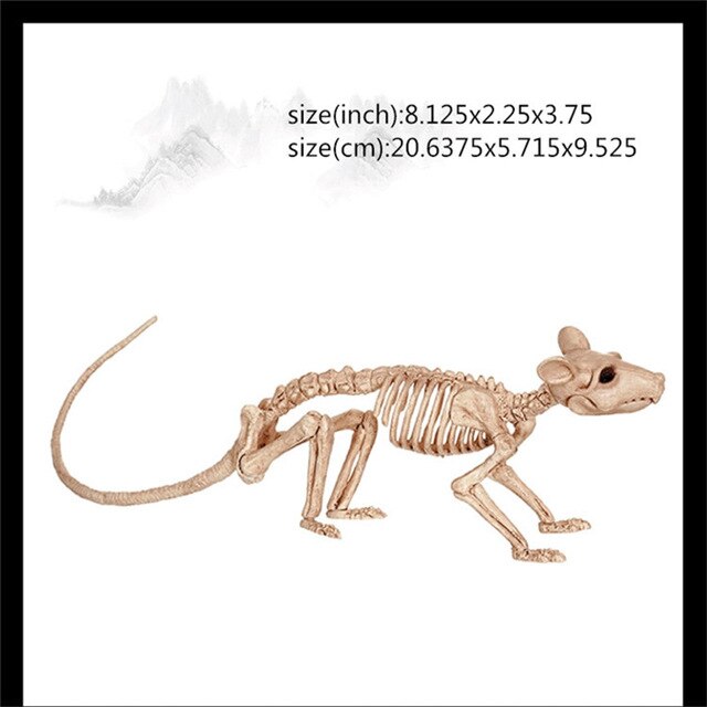 Drage hund slange edderkop halloween prop rædsel skelet dyr skelet knogler hjemsøgte hus flugt rædsel dekorationer: Mus