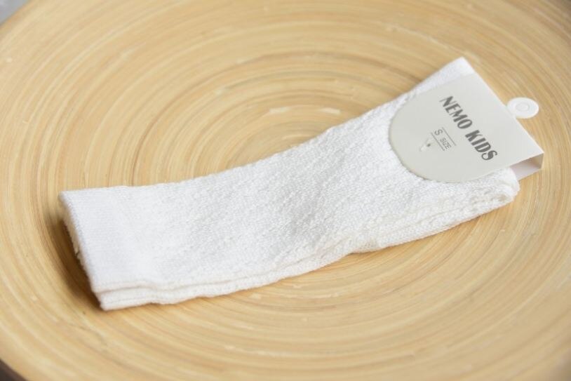Calcetines para bebé Y niñas, Unisex, sólido, lindo, Delgado hasta la rodilla, medias de algodón suaves, blanco, rosa, azul, amarillo, 0-4 Y: B / 2-4T