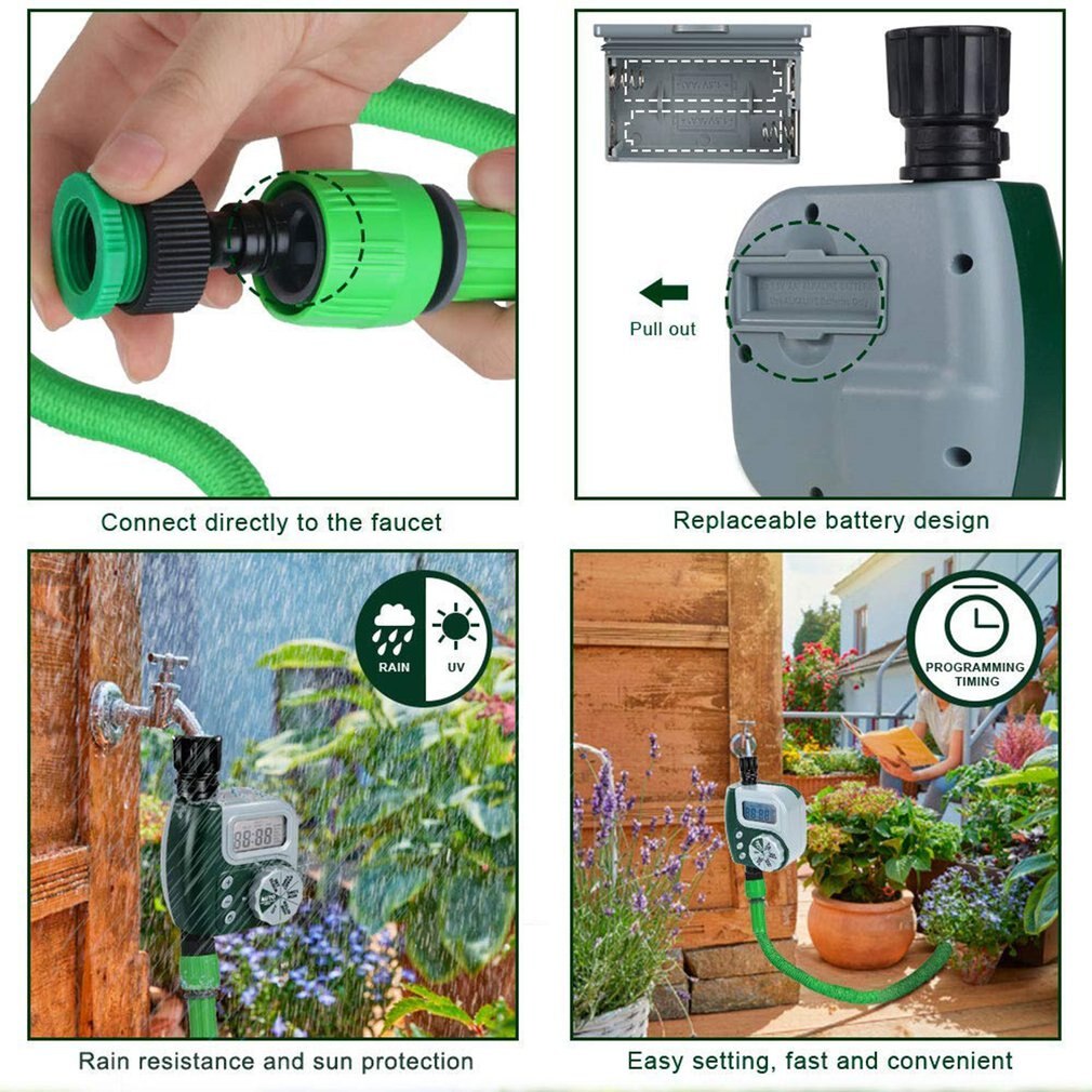 Automatische Elektronische Bewässerung Regler Wasser Timer Garten Regler Automatische Pflanze Bewässerung Timer Bewässerung Timer