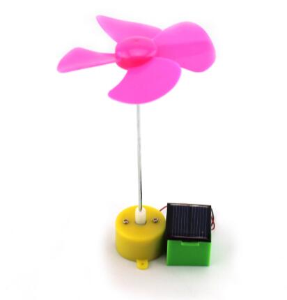 Solar Toys flower toy DIY technology small production DIY material package: Pink