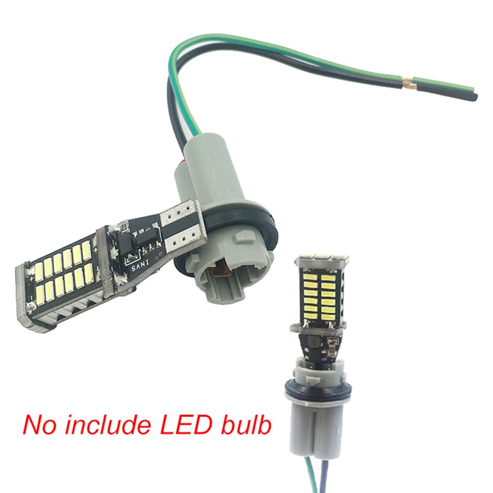 Bil  t10 led lampkontakt  w5w 168 194 bil lampkabel auto glödlampa tråd ljus  t15 led lampor sockel adapter lamphållare bas sockel