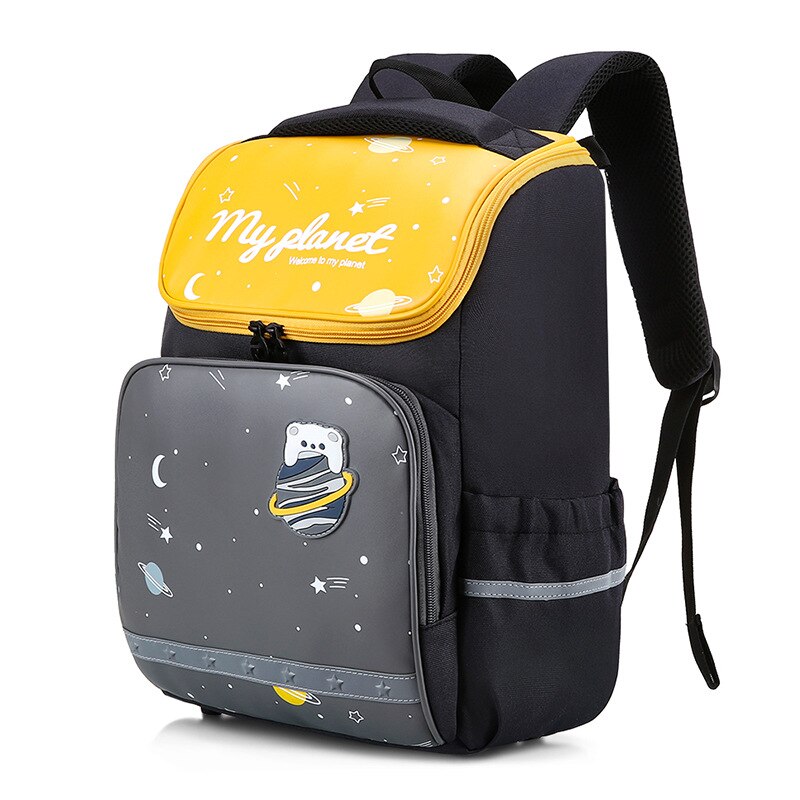 Waterproof Children School bags Boys Girls Orthopedic Backpacks Kids Book Bags schoolbag primary school Backpacks bolsa infantil: yellow