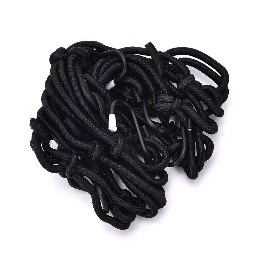 Bolsa de malla con 6 ganchos para motocicleta, misceláneas redes, cuerda, equipaje, soporte para cuerda, novedad de