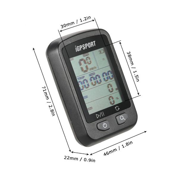 Igpsport IGS20E Draadloze Stopwatch Fiets Draadloze Computer Waterdichte Fietsen Gps Computer Kilometerstand Met S60 Mount