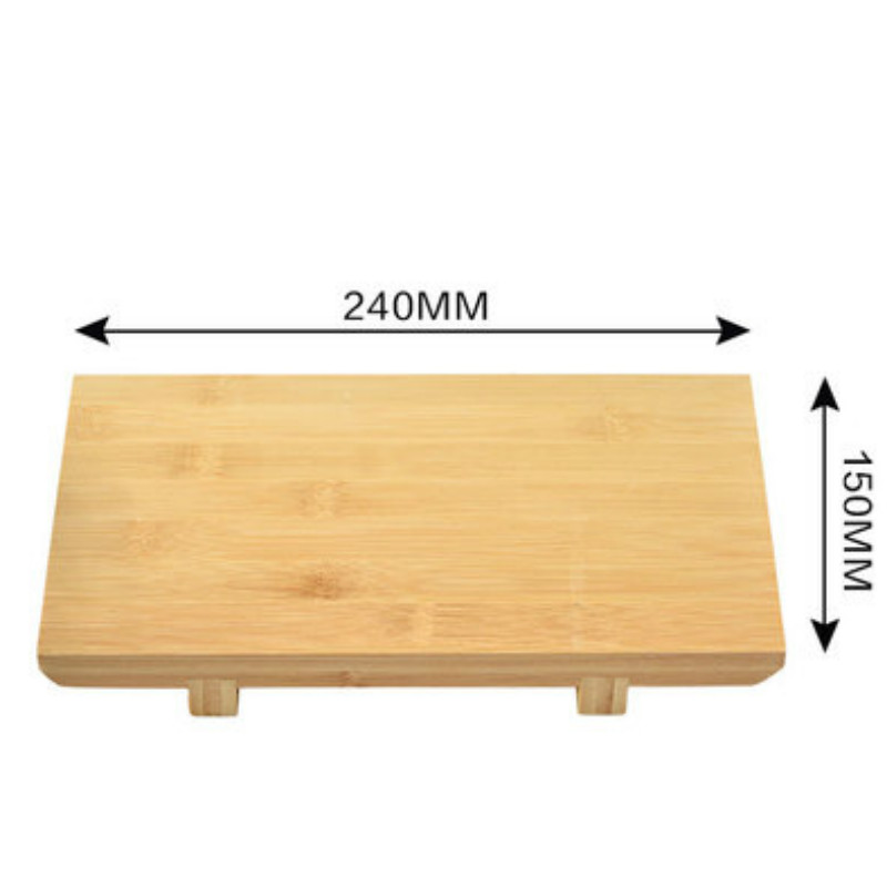 Bamboo Sushi Board Rectangular Sushi Platform Cooking Sashimi Japanese And Korean Cuisine Tableware Serving Plate Tray WF: 24CM
