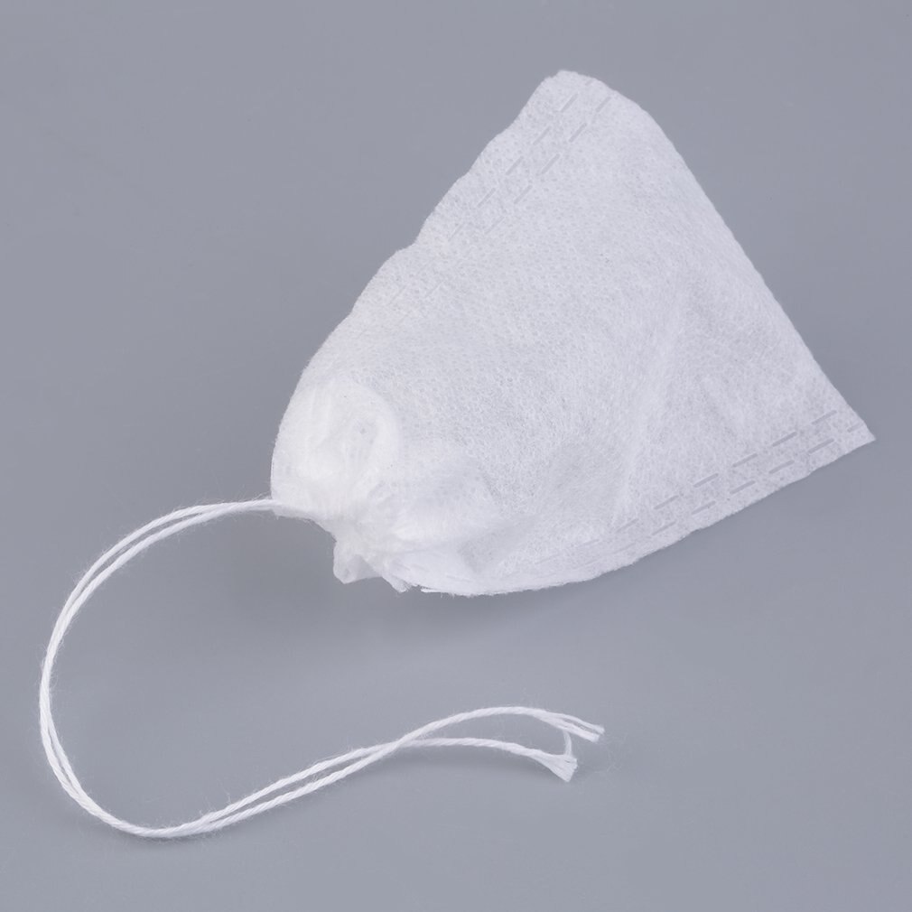 100 Teile/los Teebeutel Leere Duftenden Tee Taschen Lebensmittel Klasse nicht-gewebte Stoff würzen Filter Teebeutel