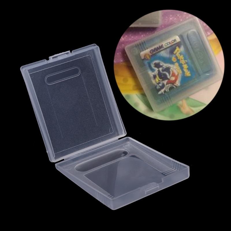 5x Clear Plastic Wit Game Cartridge Case Dozen Stofkap Voor Nintendo Game Boy Color Gbc