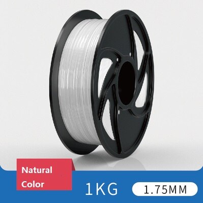 PLA 3D Printer Filament 1.75mm 30 Colors Sample for 3D Printing Materials: Natural Color