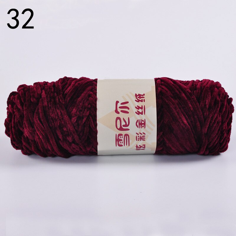 100g Chenille Yarn for Hand Knitting Toys Crochet Plush Threads Woolen Yarn Sewing Ball of Wool Knit DIY